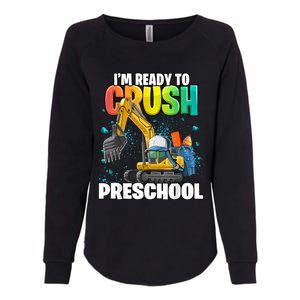 Preschool Excavator Construction Back To School Boy Womens California Wash Sweatshirt