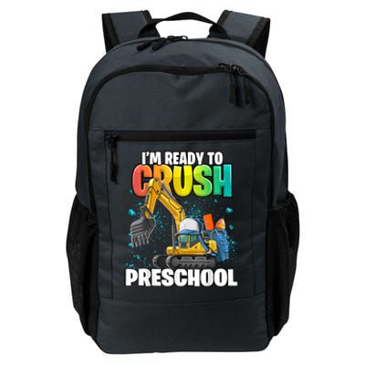 Preschool Excavator Construction Back To School Boy Daily Commute Backpack