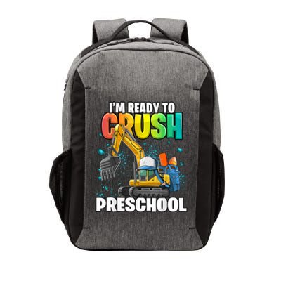 Preschool Excavator Construction Back To School Boy Vector Backpack