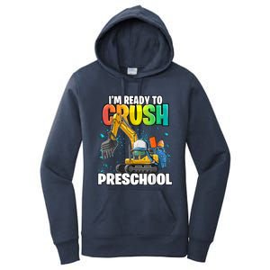 Preschool Excavator Construction Back To School Boy Women's Pullover Hoodie