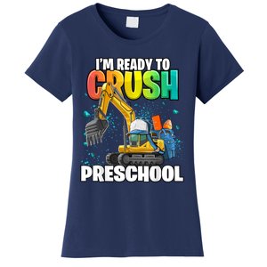 Preschool Excavator Construction Back To School Boy Women's T-Shirt