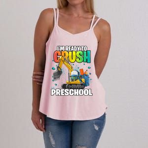 Preschool Excavator Construction Back To School Boy Women's Strappy Tank