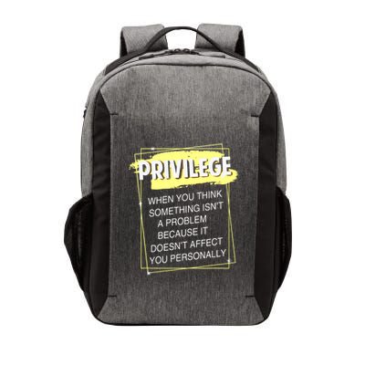 Privilege Explained Civil Rights & Black History Month Vector Backpack