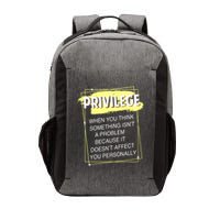 Privilege Explained Civil Rights & Black History Month Vector Backpack