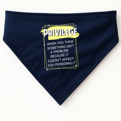Privilege Explained Civil Rights & Black History Month USA-Made Doggie Bandana