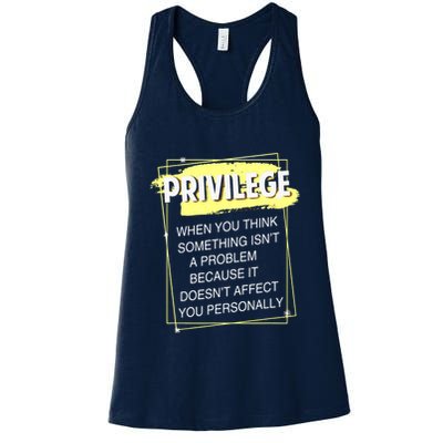 Privilege Explained Civil Rights & Black History Month Womens Tank Top