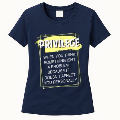Privilege Explained Civil Rights & Black History Month Womens T-Shirt