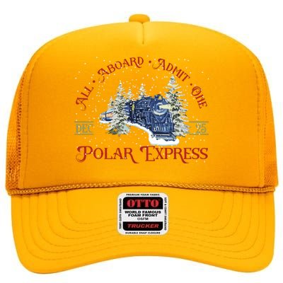 P.O.L.A.R E.X.P.R.E.S.S Christmas Gift For Family High Crown Mesh Back Trucker Hat