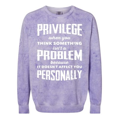 Privilege Explained Civil Rights & Black History Month Colorblast Crewneck Sweatshirt