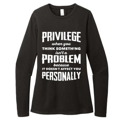 Privilege Explained Civil Rights & Black History Month Womens CVC Long Sleeve Shirt