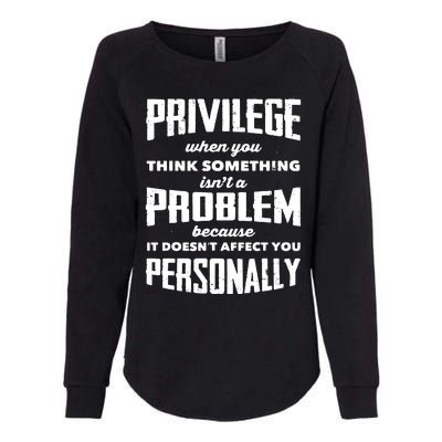 Privilege Explained Civil Rights & Black History Month Womens California Wash Sweatshirt