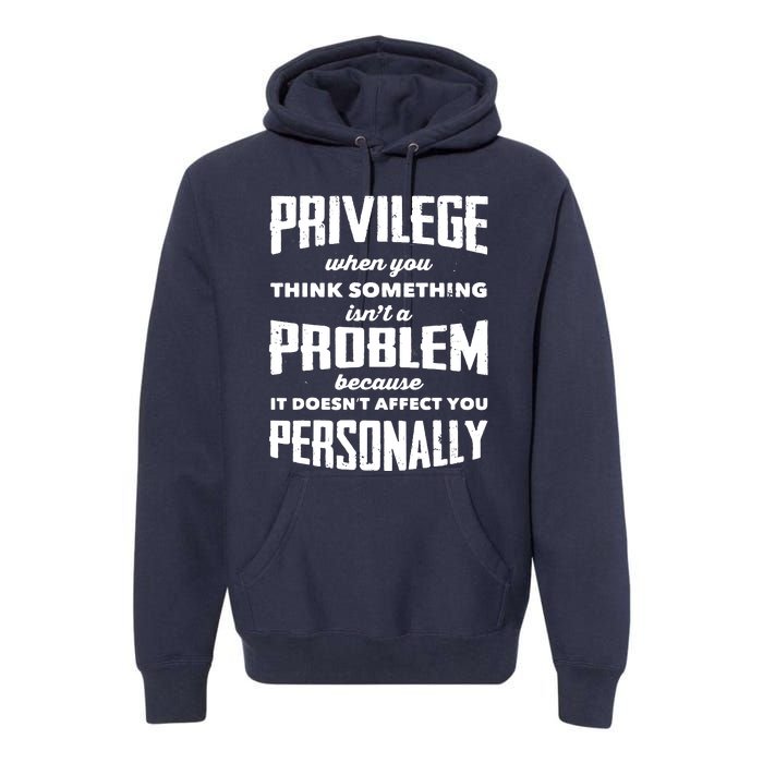 Privilege Explained Civil Rights & Black History Month Premium Hoodie