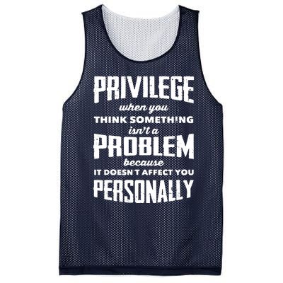 Privilege Explained Civil Rights & Black History Month Mesh Reversible Basketball Jersey Tank