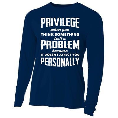 Privilege Explained Civil Rights & Black History Month Cooling Performance Long Sleeve Crew