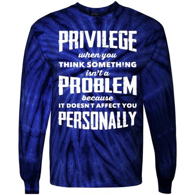 Privilege Explained Civil Rights & Black History Month Tie-Dye Long Sleeve Shirt