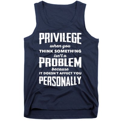 Privilege Explained Civil Rights & Black History Month Tank Top