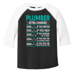 Plumber Extra Charges Hourly Rate Toddler Fine Jersey T-Shirt