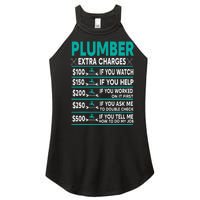 Plumber Extra Charges Hourly Rate Women’s Perfect Tri Rocker Tank