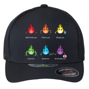 Periodic Elements Chemistry Lover Science Teacher Flexfit Unipanel Trucker Cap