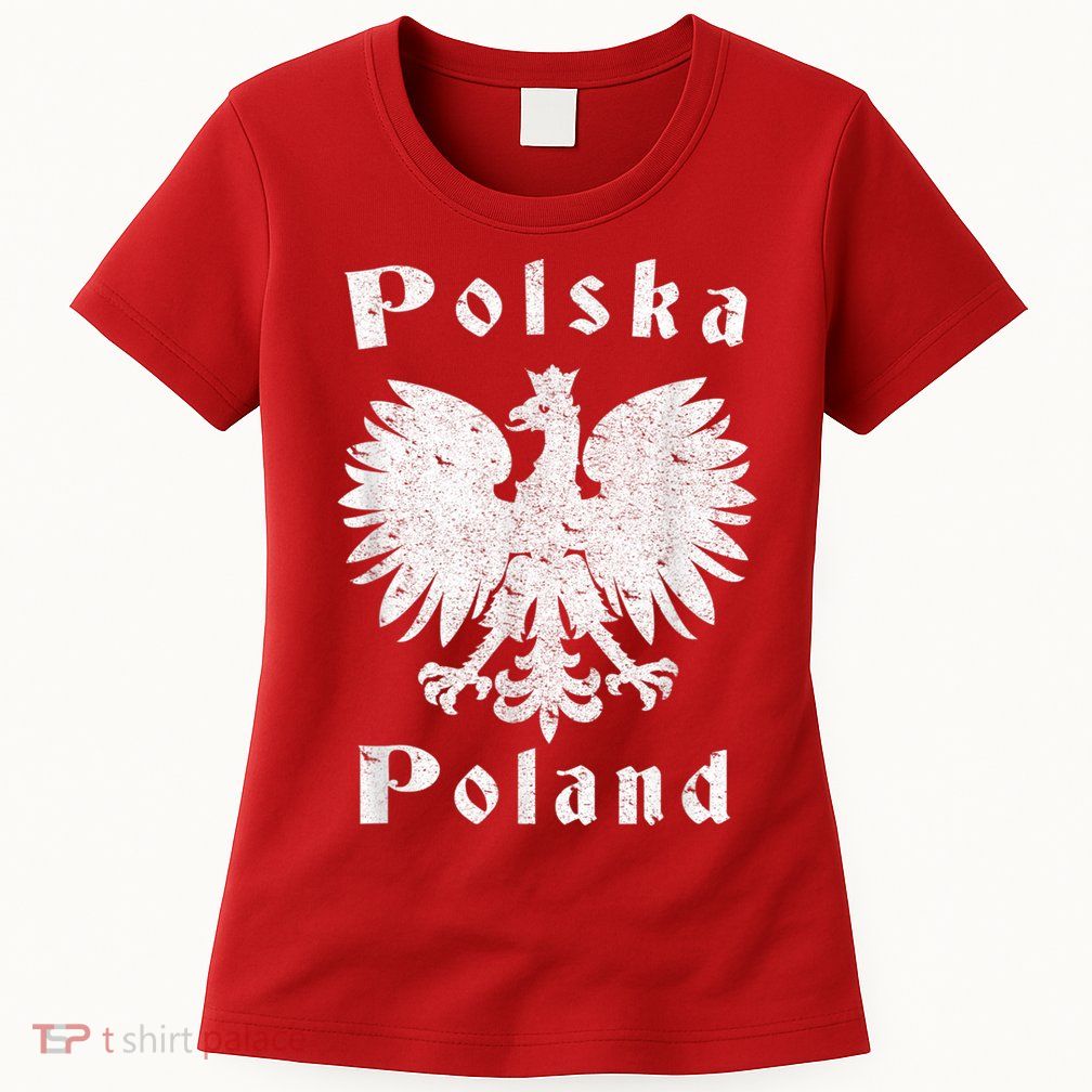 Polish Eagle Coat Of Arms Of Poland Polska Womens T-Shirt