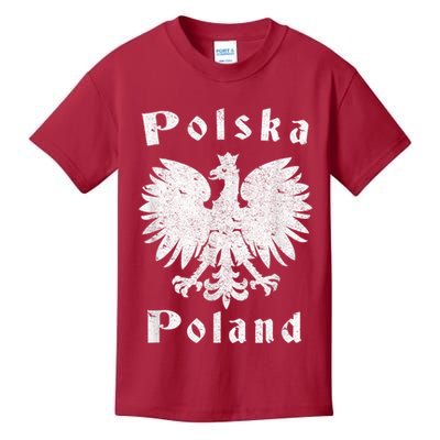 Polish Eagle Coat Of Arms Of Poland Polska Kids T-Shirt