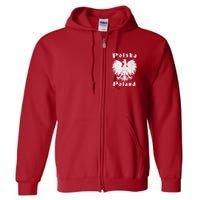 Polish Eagle Coat Of Arms Of Poland Polska Full Zip Hoodie