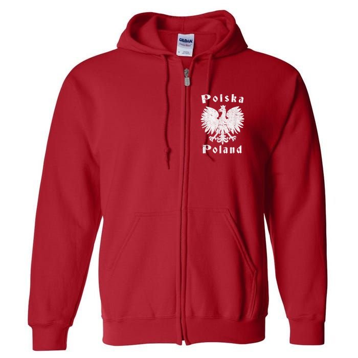 Polish Eagle Coat Of Arms Of Poland Polska Full Zip Hoodie