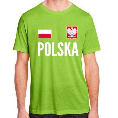 Poland Soccer Jersey Polish Polska  Adult ChromaSoft Performance T-Shirt