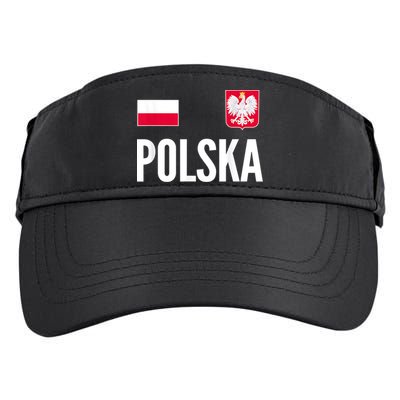 Poland Soccer Jersey Polish Polska  Adult Drive Performance Visor