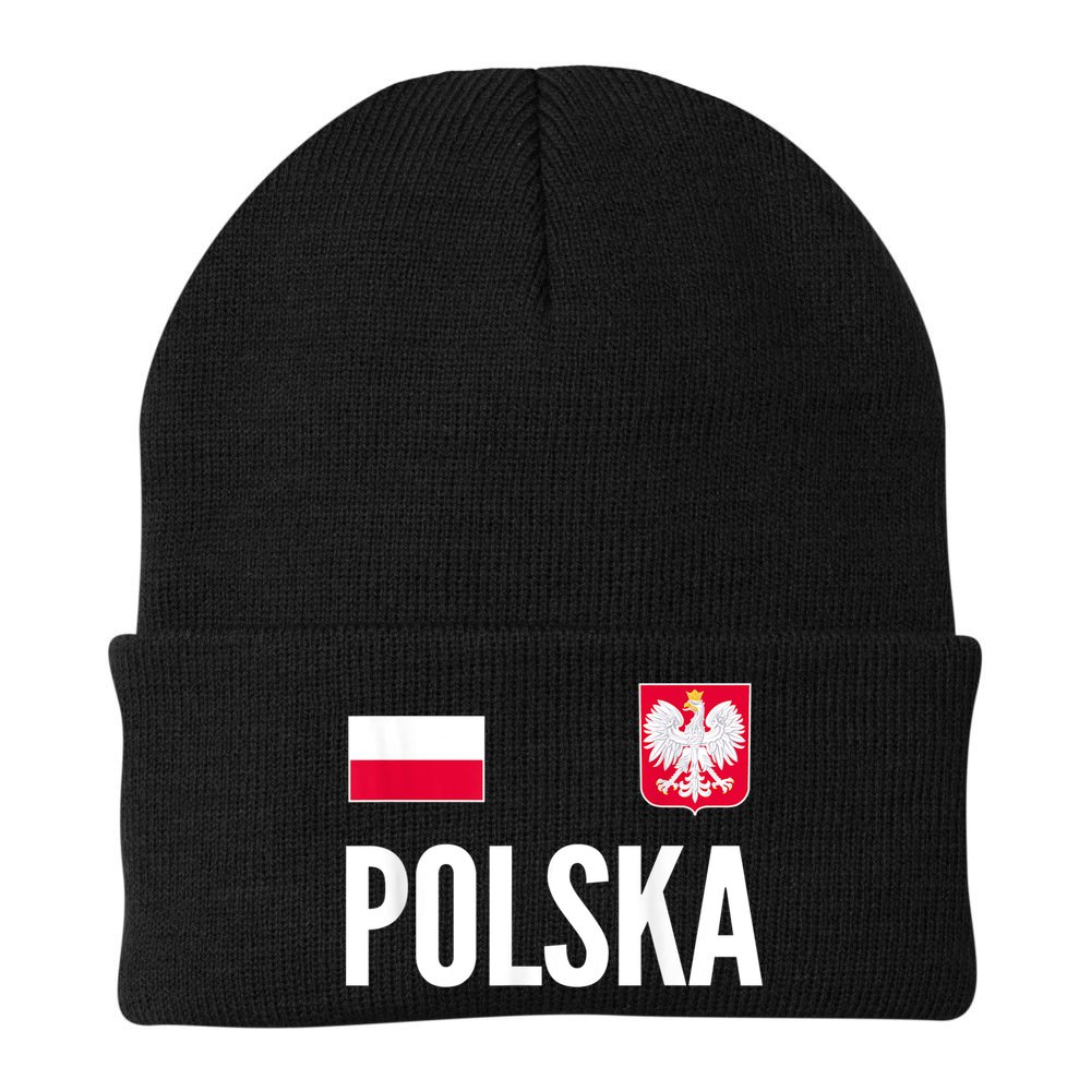 Poland Soccer Jersey Polish Polska  Beanie