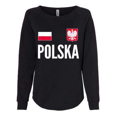 Poland Soccer Jersey Polish Polska  Womens California Wash Sweatshirt