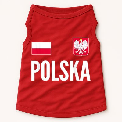 Poland Soccer Jersey Polish Polska  Doggie Tank