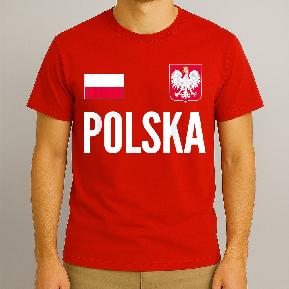 Poland Soccer Jersey Polish Polska  T-Shirt