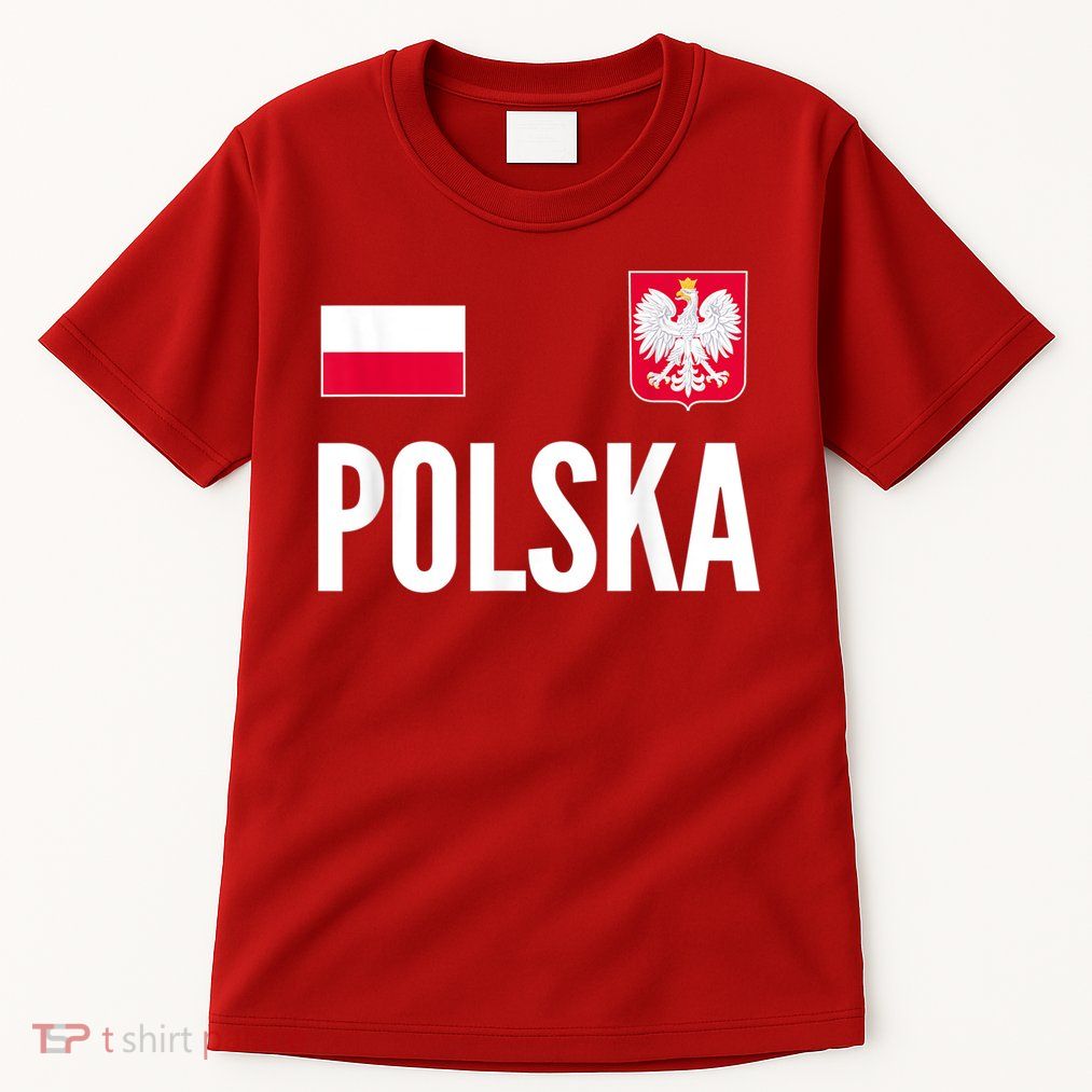 Poland Soccer Jersey Polish Polska  Tall T-Shirt