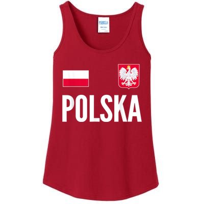 Poland Soccer Jersey Polish Polska  Ladies Essential Tank