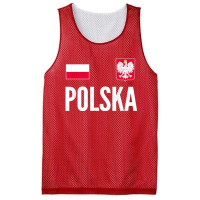 Poland Soccer Jersey Polish Polska  Mesh Reversible Basketball Jersey Tank