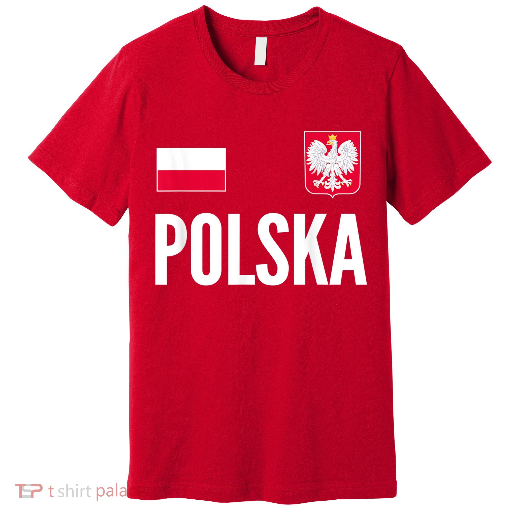 Poland Soccer Jersey Polish Polska  Premium T-Shirt
