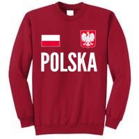 Poland Soccer Jersey Polish Polska  Tall Sweatshirt