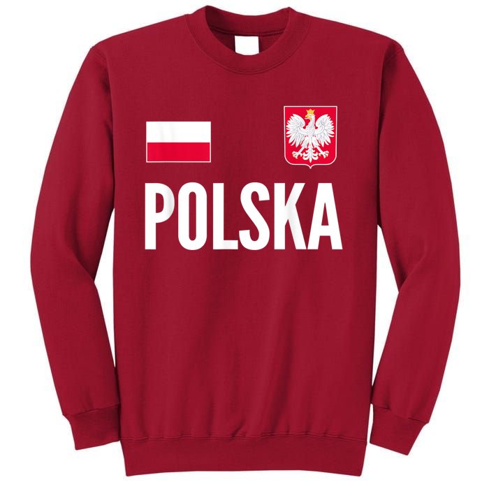 Poland Soccer Jersey Polish Polska  Tall Sweatshirt