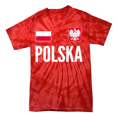 Poland Soccer Jersey Polish Polska  Tie-Dye T-Shirt