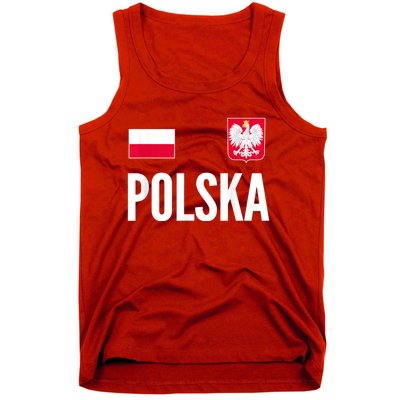 Poland Soccer Jersey Polish Polska  Tank Top