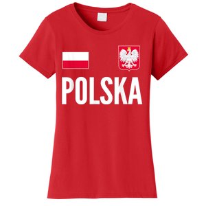 Poland Soccer Jersey Polish Polska  Women's T-Shirt