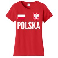 Poland Soccer Jersey Polish Polska  Women's T-Shirt