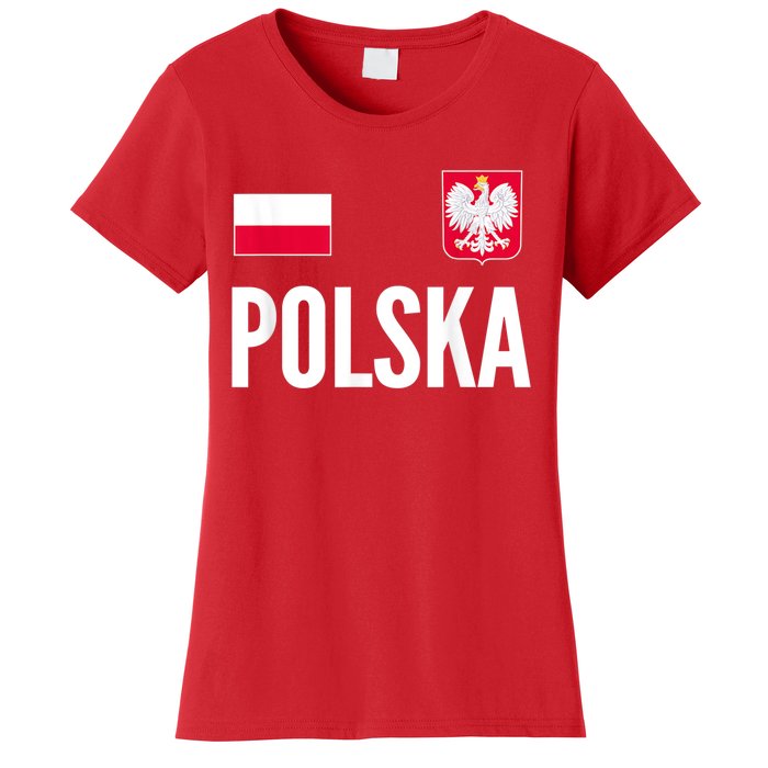 Poland Soccer Jersey Polish Polska  Women's T-Shirt