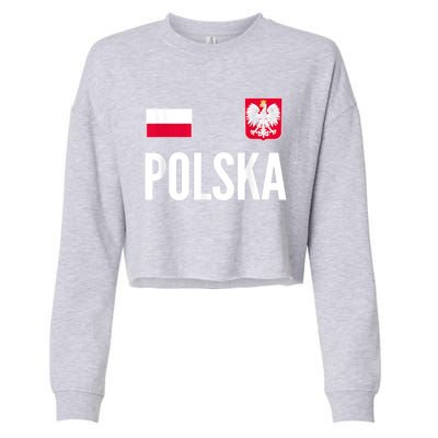 Poland Soccer Jersey Polish Polska  Cropped Pullover Crew