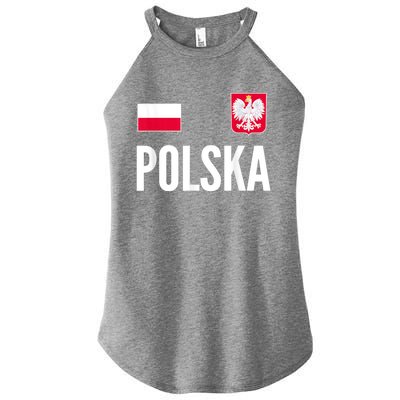 Poland Soccer Jersey Polish Polska  Women’s Perfect Tri Rocker Tank