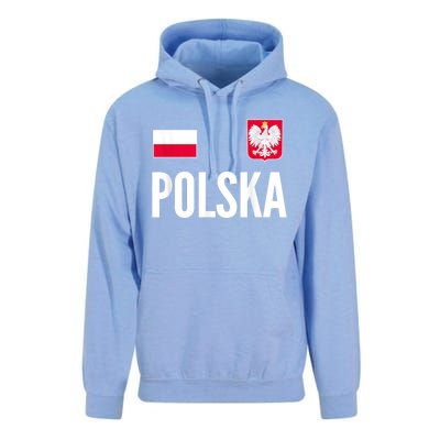 Poland Soccer Jersey Polish Polska  Unisex Surf Hoodie