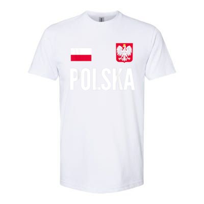 Poland Soccer Jersey Polish Polska  Softstyle CVC T-Shirt