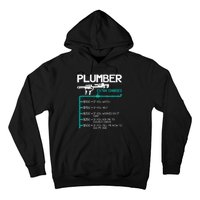 Plumber Extra Charges Funny Plumbing Handyman Pipe Fitter Hoodie