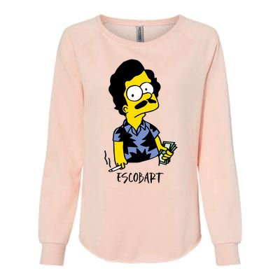 Pablo Escobar Cartoon Parody Design. Womens California Wash Sweatshirt